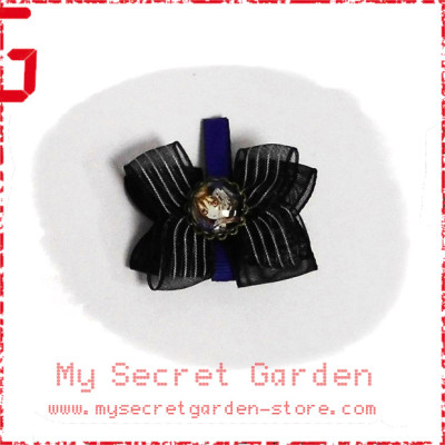 Vampire Knight ヴァンパイア騎士 Yuki Cross Anime Cabochon Mini Hair Bows Hair Clip 